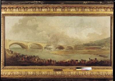 Enthüllung der Pont de Neuilly, 1772 von Hubert Robert